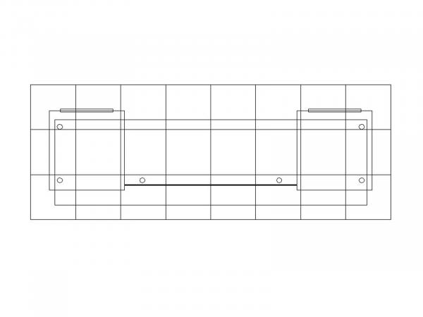 RE-1587 Sustainable Backlit Counter -- Plan View